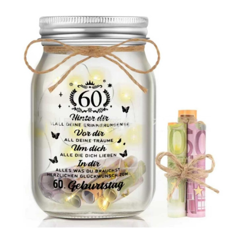 Warm Glow Glass Wish Bottle Light