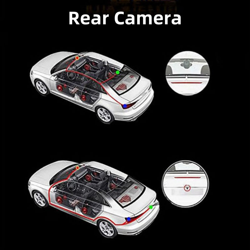 1080P 4-Channel Dash Cam with Night Vision