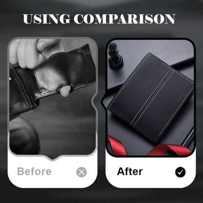 🔥2025 Hot Sale 🎁Men's Short Business Soft Faux Leather Ultra-Thin Wallet