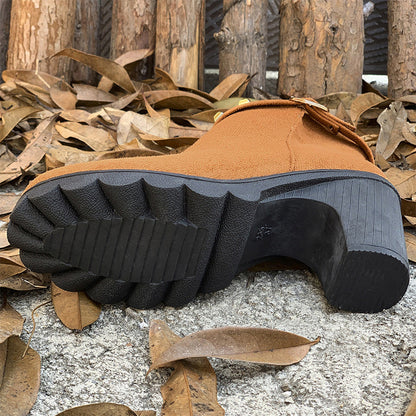 Women's Fashion Chunky Heel Ankle Boots