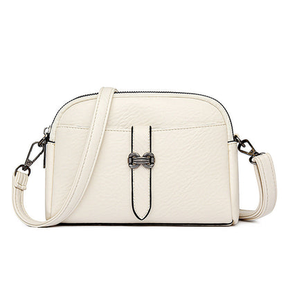 Women's Soft PU Leather Crossbody Bag with Adjustable Strap