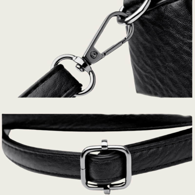 Women's Soft PU Leather Crossbody Bag with Adjustable Strap