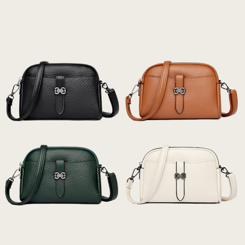 Women's Soft PU Leather Crossbody Bag with Adjustable Strap