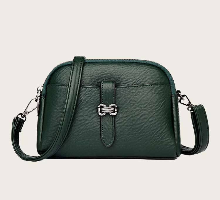 Women's Soft PU Leather Crossbody Bag with Adjustable Strap