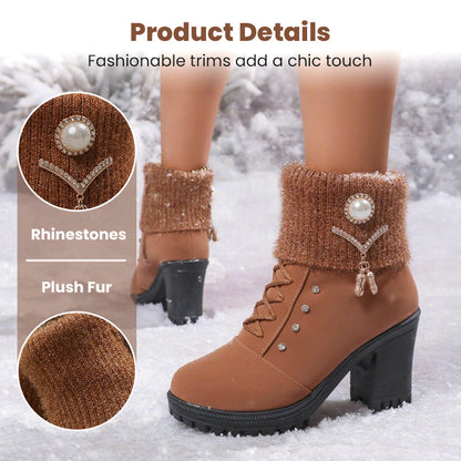 Women's Thick Warm Chunky Heel Boots🔥HOT SALE-59% OFF
