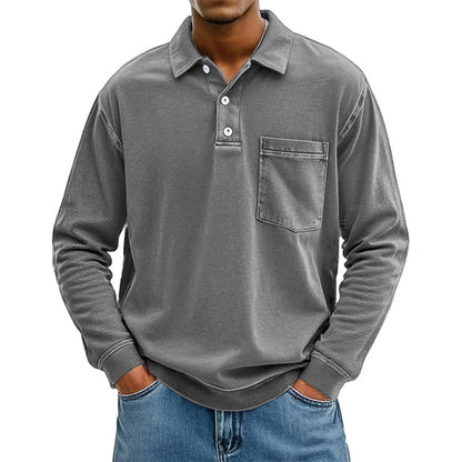 ⌛Limited-Time Offer-Men's Casual Long Sleeve Shirt With Pocket