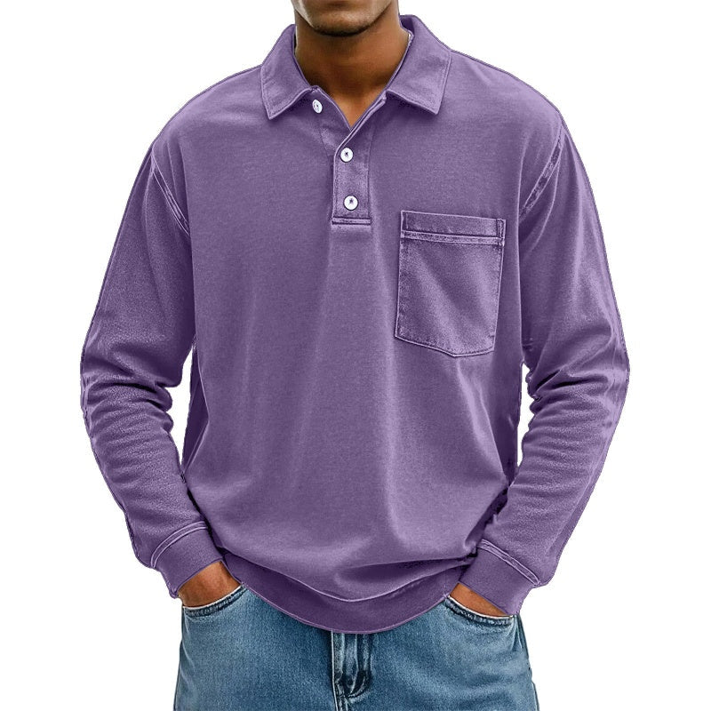 ⌛Limited-Time Offer-Men's Casual Long Sleeve Shirt With Pocket