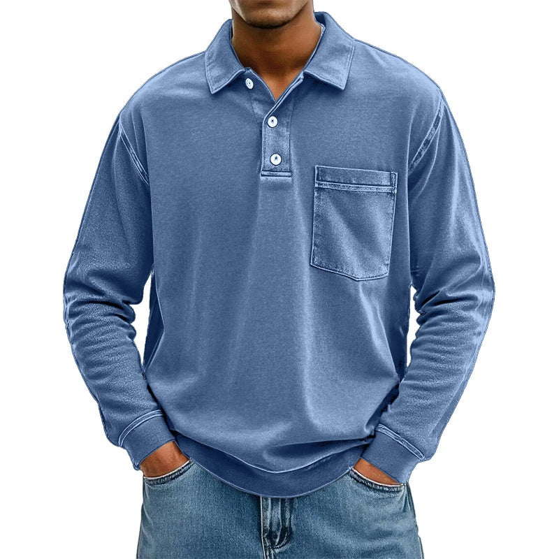 ⌛Limited-Time Offer-Men's Casual Long Sleeve Shirt With Pocket