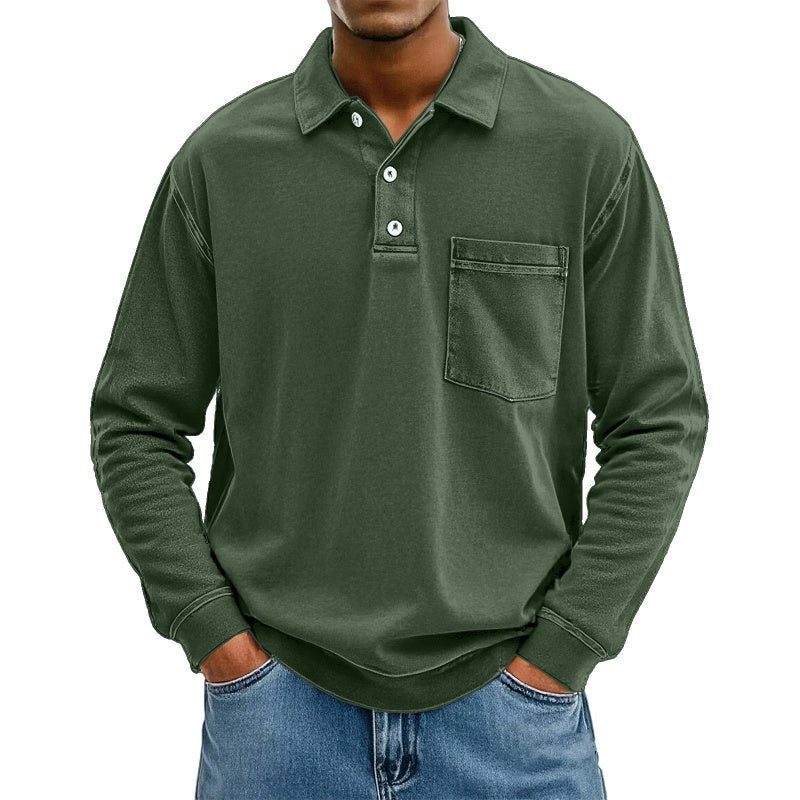 ⌛Limited-Time Offer-Men's Casual Long Sleeve Shirt With Pocket