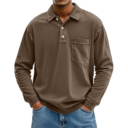 ⌛Limited-Time Offer-Men's Casual Long Sleeve Shirt With Pocket