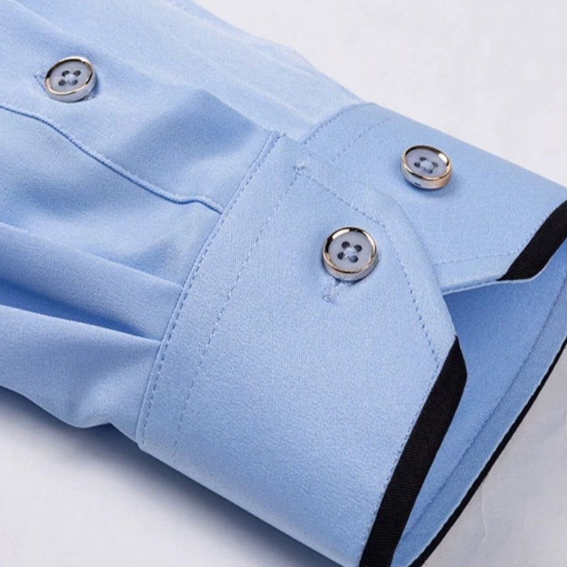 Men's Stretch Slim-Fit Long-Sleeve Shirt