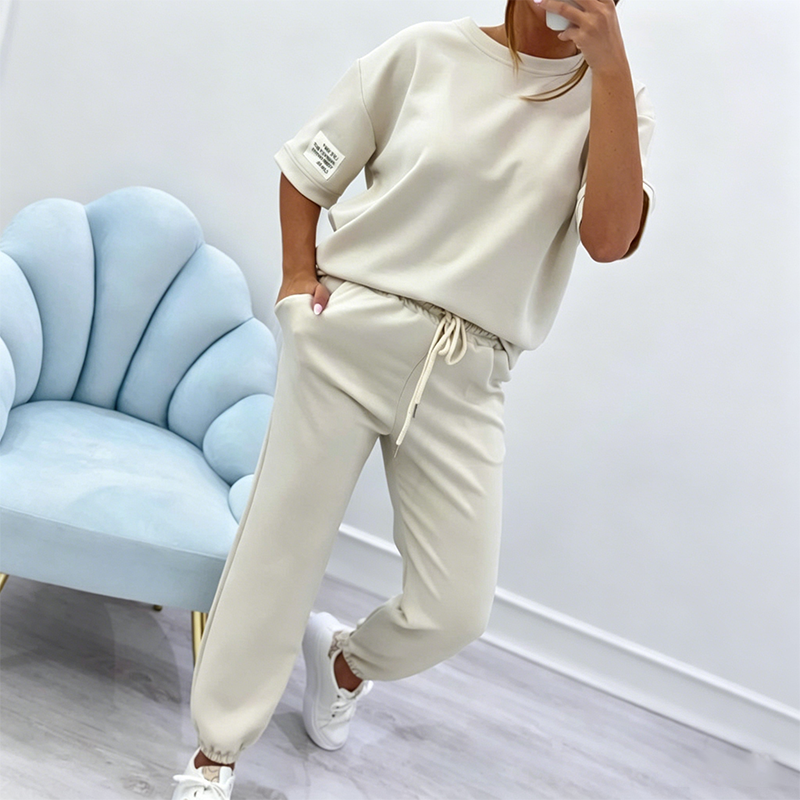 ⏰🔥LIMITED TIME 50% OFF! 💥 Women’s Casual Short Sleeve Top & Pants Set – Comfortable, Stylish & Perfect for Everyday Wear ✨👚