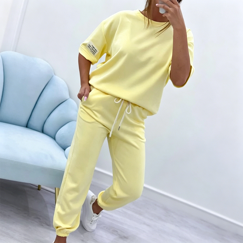 ⏰🔥LIMITED TIME 50% OFF! 💥 Women’s Casual Short Sleeve Top & Pants Set – Comfortable, Stylish & Perfect for Everyday Wear ✨👚