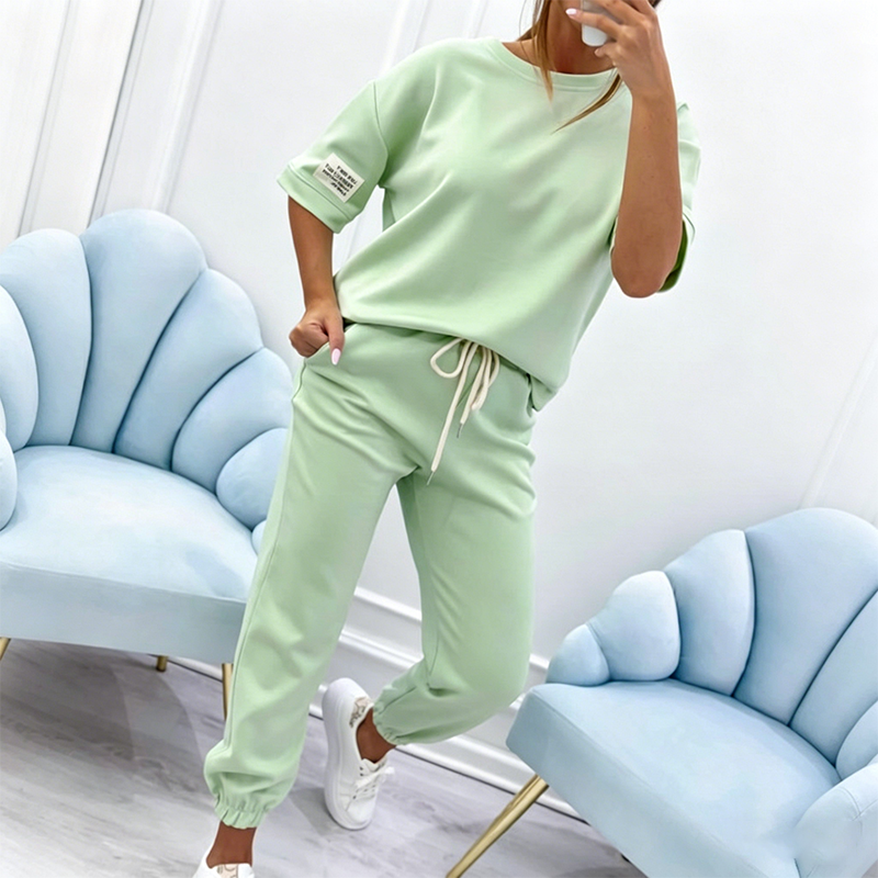 ⏰🔥LIMITED TIME 50% OFF! 💥 Women’s Casual Short Sleeve Top & Pants Set – Comfortable, Stylish & Perfect for Everyday Wear ✨👚
