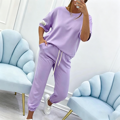 ⏰🔥LIMITED TIME 50% OFF! 💥 Women’s Casual Short Sleeve Top & Pants Set – Comfortable, Stylish & Perfect for Everyday Wear ✨👚