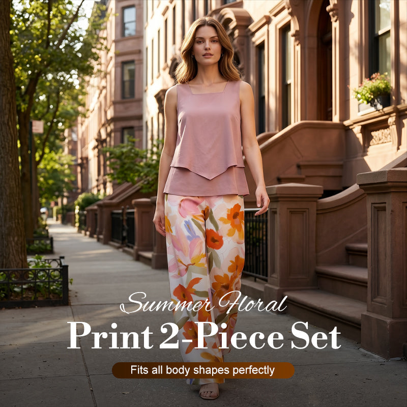 💥Women's Summer Floral Print 2-Piece Set