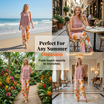 💥Women's Summer Floral Print 2-Piece Set