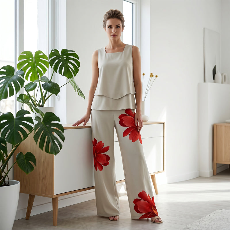 💥Women's Summer Floral Print 2-Piece Set