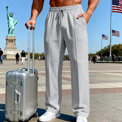 ⏰🔥LIMITED TIME 50% OFF!🔥50K+ SOLD!Men's Elastic Waist Drawstring Straight Leg Pants