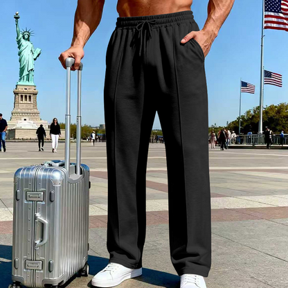 ⏰🔥LIMITED TIME 50% OFF!🔥50K+ SOLD!Men's Elastic Waist Drawstring Straight Leg Pants