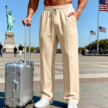 ⏰🔥LIMITED TIME 50% OFF!🔥50K+ SOLD!Men's Elastic Waist Drawstring Straight Leg Pants