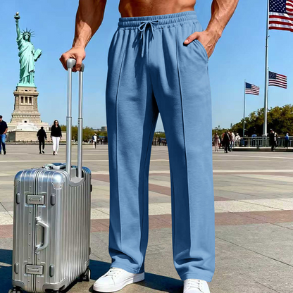 ⏰🔥LIMITED TIME 50% OFF!🔥50K+ SOLD!Men's Elastic Waist Drawstring Straight Leg Pants