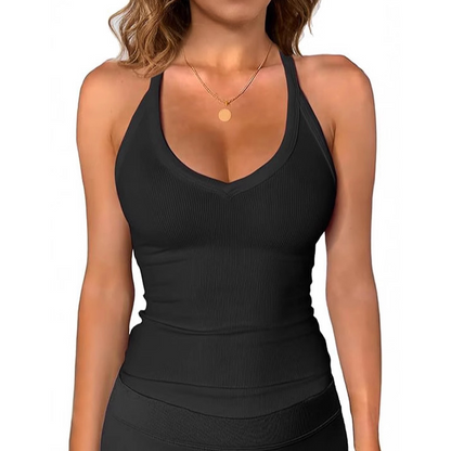 💖Last Day Special Price $17.99!! & 50% OFF💥Women's Ribbed V-Neck Tank Top👚
