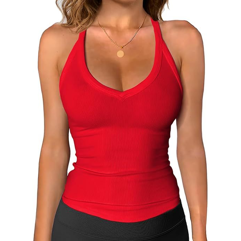 💖Last Day Special Price $17.99!! & 50% OFF💥Women's Ribbed V-Neck Tank Top👚