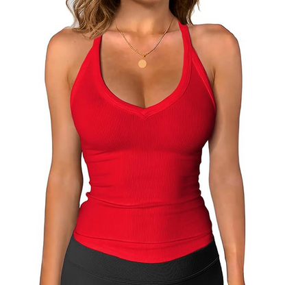 💖Last Day Special Price $17.99!! & 50% OFF💥Women's Ribbed V-Neck Tank Top👚