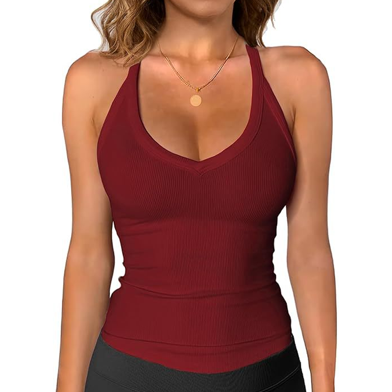 💖Last Day Special Price $17.99!! & 50% OFF💥Women's Ribbed V-Neck Tank Top👚