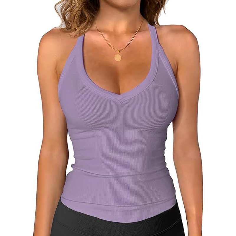 💖Last Day Special Price $17.99!! & 50% OFF💥Women's Ribbed V-Neck Tank Top👚