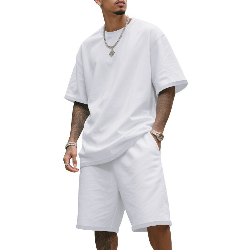 💥Limited-time 50% off-Men's Casual Two-Piece T-Shirt and Shorts Set