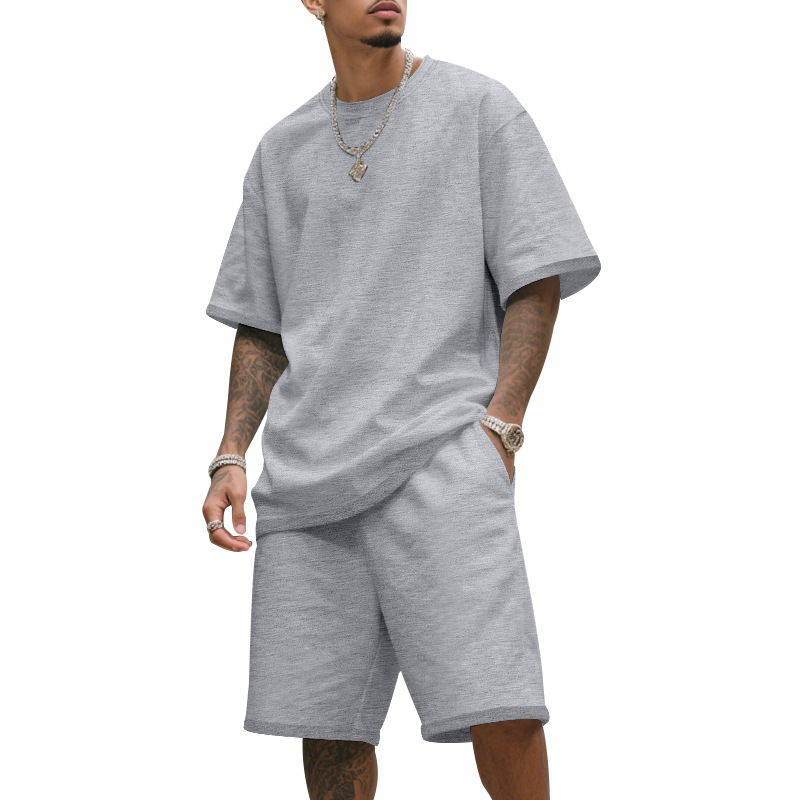 💥Limited-time 50% off-Men's Casual Two-Piece T-Shirt and Shorts Set