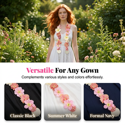 Celebratory Floral Tie for Graduation & Weddings