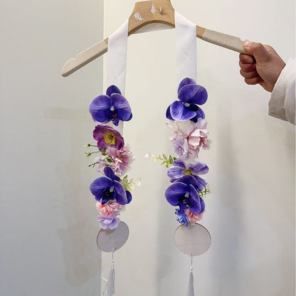Celebratory Floral Tie for Graduation & Weddings