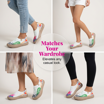 👟 LIMITED-TIME 50% OFF! ⚡ Lightweight Fashion Walking Shoes for Women – Breathable Knit, Flexible Sole, Slip-On Comfort ✨