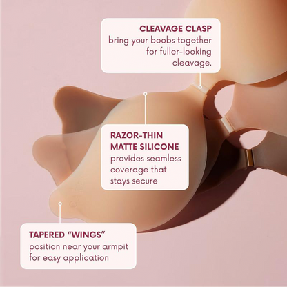 Strapless Self-Adhesive Bra for Backless Dresses