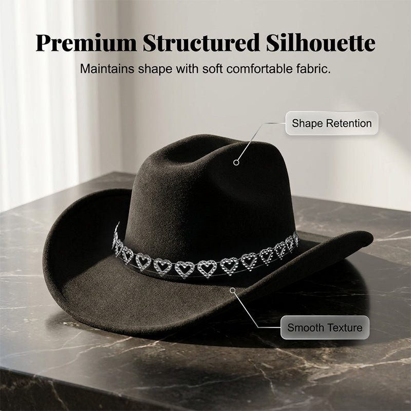 ⏳Limited-time 50% off⏰Women's Rhinestone Heart Cowboy💖🤠