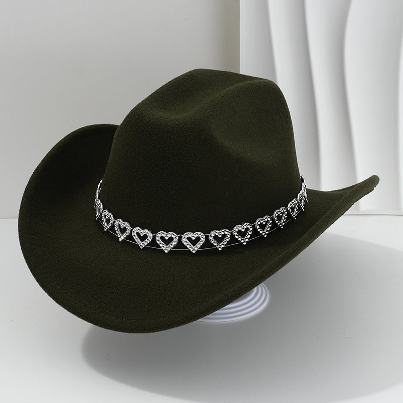 ⏳Limited-time 50% off⏰Women's Rhinestone Heart Cowboy💖🤠