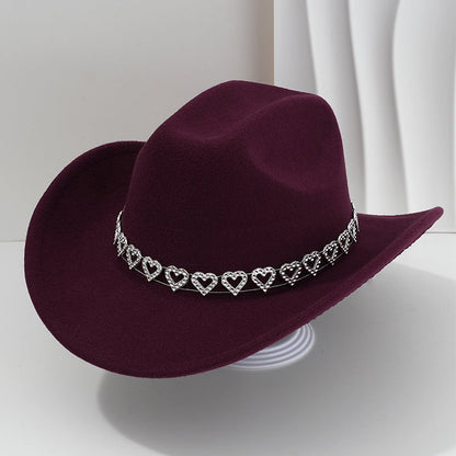 ⏳Limited-time 50% off⏰Women's Rhinestone Heart Cowboy💖🤠