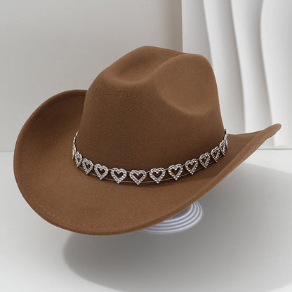 ⏳Limited-time 50% off⏰Women's Rhinestone Heart Cowboy💖🤠
