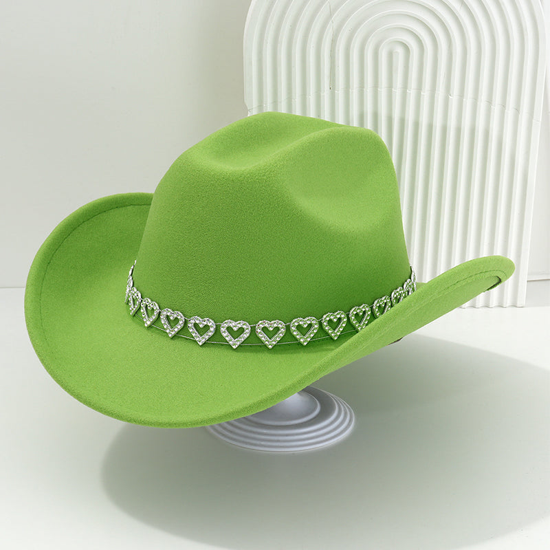 ⏳Limited-time 50% off⏰Women's Rhinestone Heart Cowboy💖🤠
