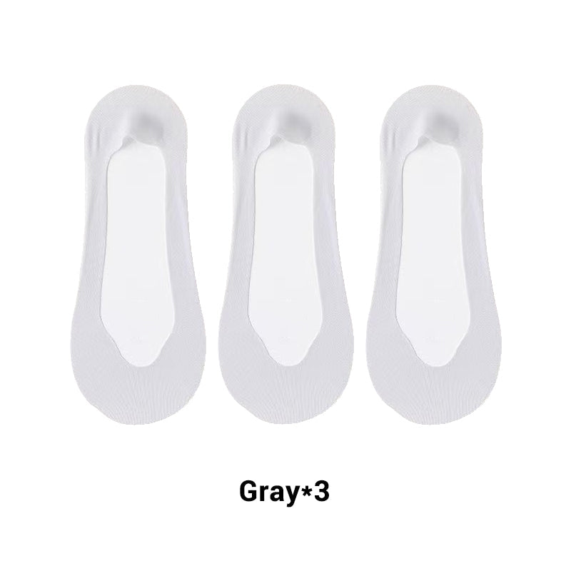 3 Pairs Women's Ultra-Invisible Sheer Mesh Low-Cut Boat Socks