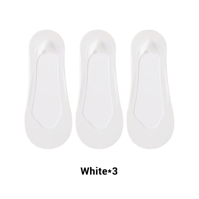 3 Pairs Women's Ultra-Invisible Sheer Mesh Low-Cut Boat Socks