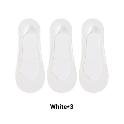 3 Pairs Women's Ultra-Invisible Sheer Mesh Low-Cut Boat Socks