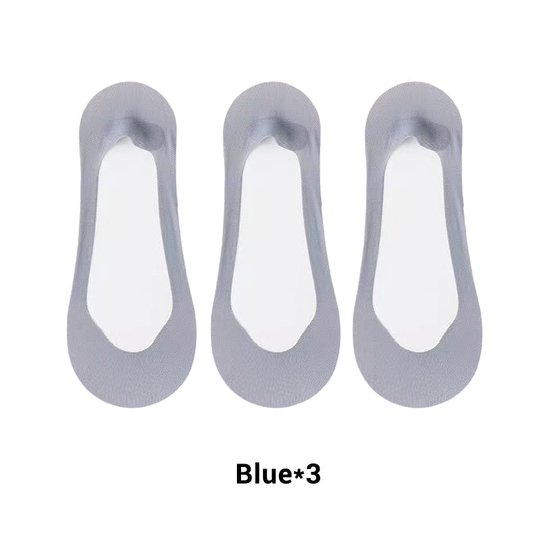 3 Pairs Women's Ultra-Invisible Sheer Mesh Low-Cut Boat Socks