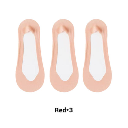 3 Pairs Women's Ultra-Invisible Sheer Mesh Low-Cut Boat Socks