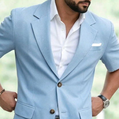 ⌛Limited-Time Offer-Men's Short Sleeve Suit 2-Piece Set