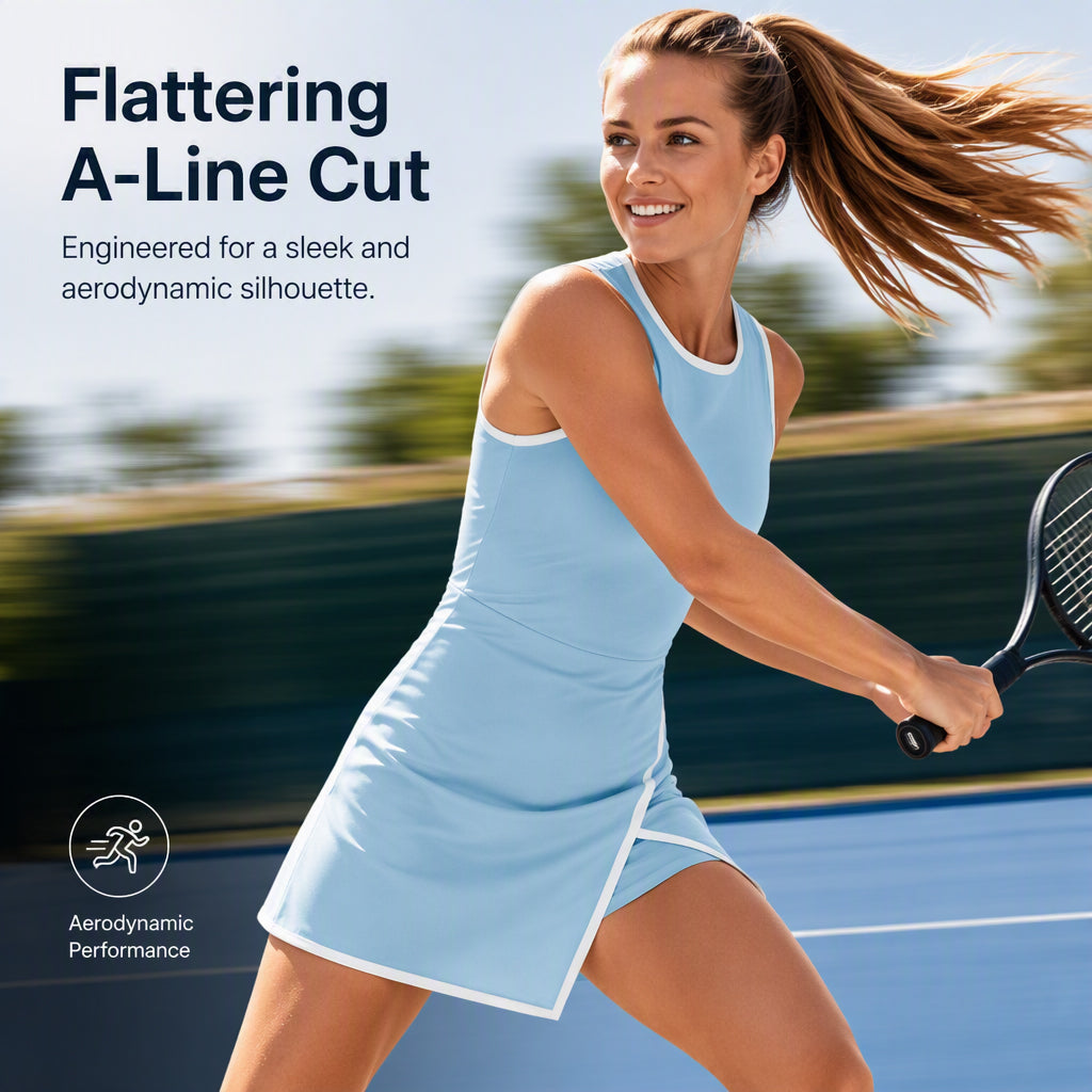 🎉🎉2026 Sale — Over 23,700 Sold!🎾 Breezy A-Line Tennis Dress – Breathable Sportswear ✨