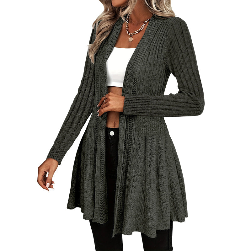 ✨ Effortless Comfort | Women's Textured-Knit Open-Front Cardigan